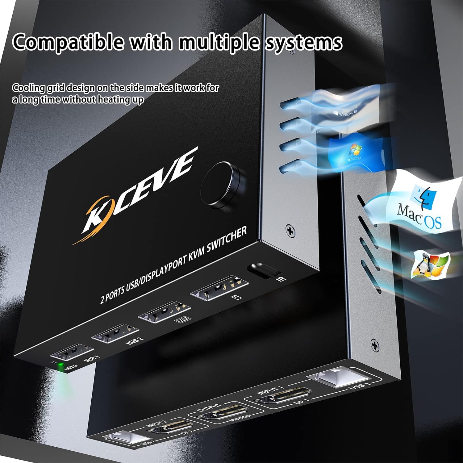 2 Port Displayport KVM Switch 4K@60Hz U784