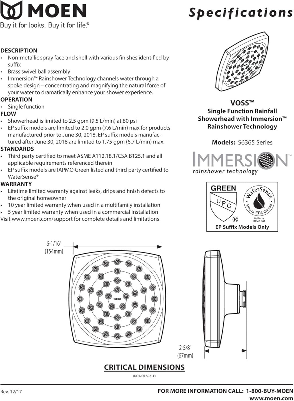 Polished Nickel Rainshower Showerhead N112