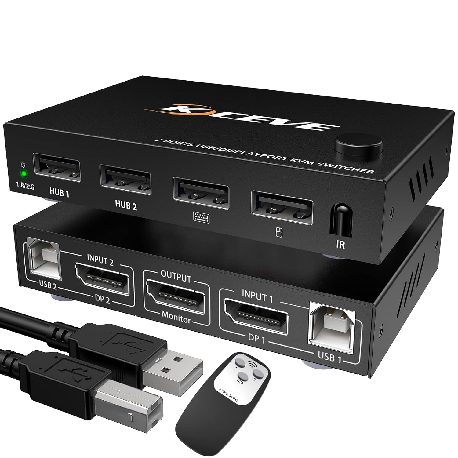 2 Port Displayport KVM Switch 4K@60Hz U784
