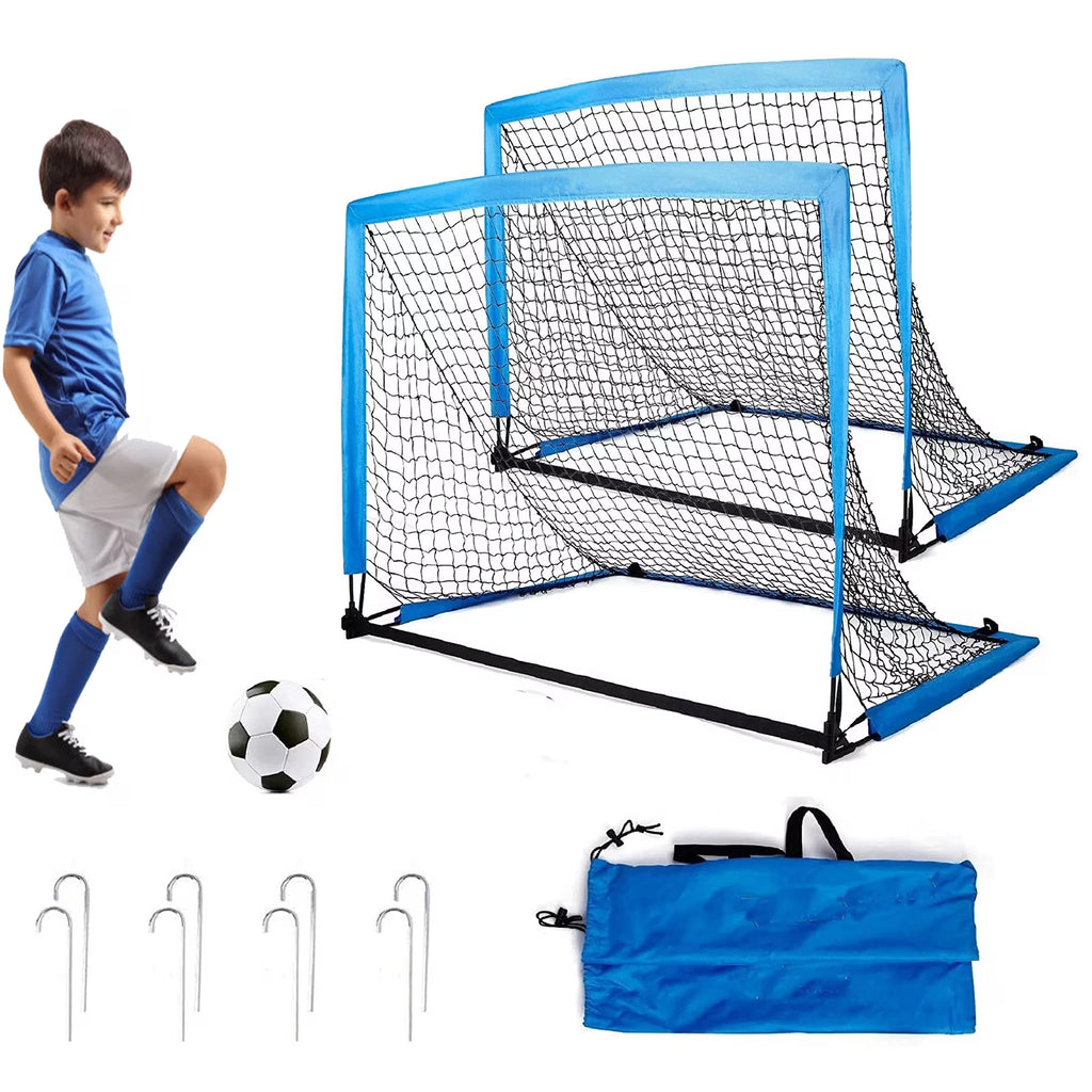 4 Ft. Soccer Goals with Carry Bag Set of 2 T70138