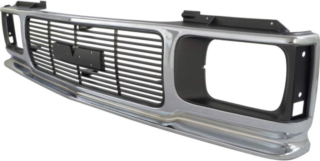 Chrome Shell Grille Assembly with Painted Gray Insert E733376