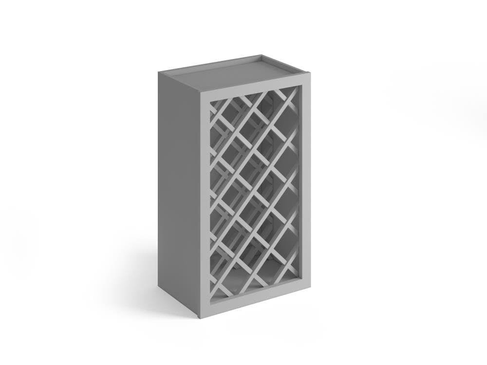 15-in W x 30-in H x 12-in D Gray Birch Wall Cabinet C67000