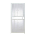 32 in. x 80 in. Steel White Prehung Security Door S38116