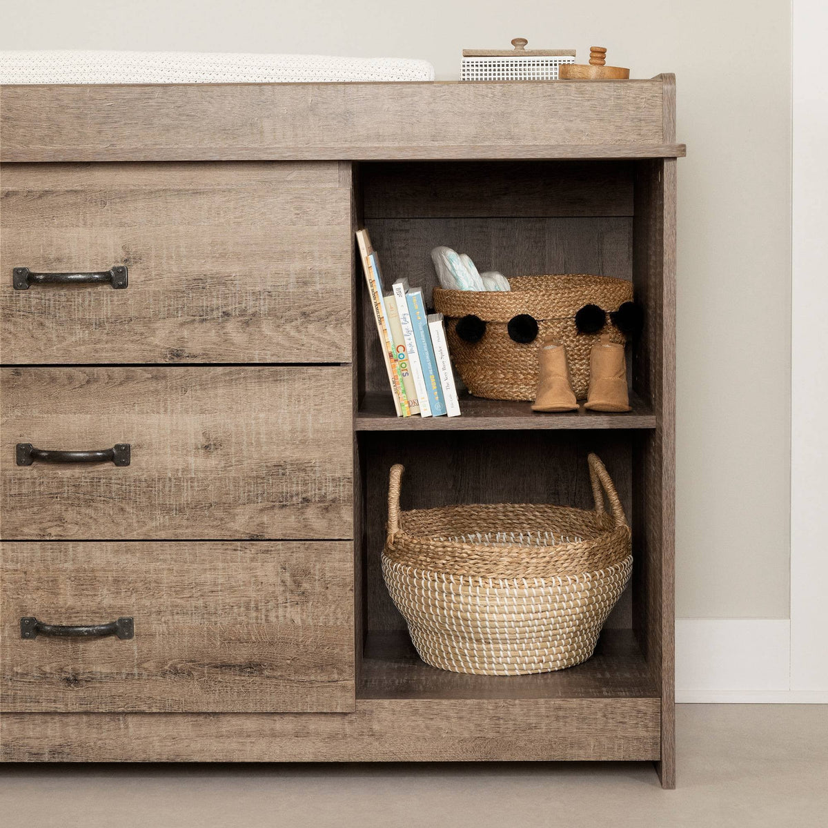 Weathered Oak Changing Table A26397
