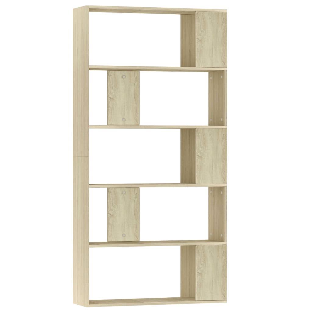 Gray Book Cabinet Room Divider Chipboard S28190
