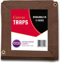 Gold 12 by 20 Feet Waterproof Canvas Tarp with Rustproof Grommets C97837