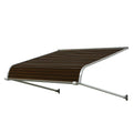 84-in Wide x 30-in Projection Brown Solid Fixed Door Awning S9756